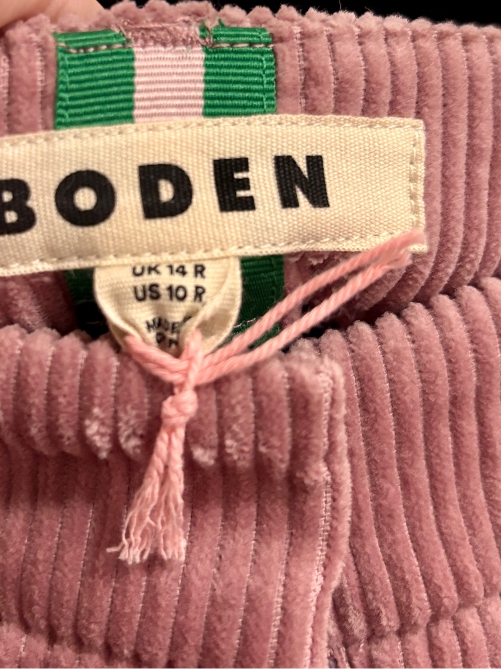 Boden Belgravia Cord Trousers- NWT Sz 10R - Picture 7 of 8